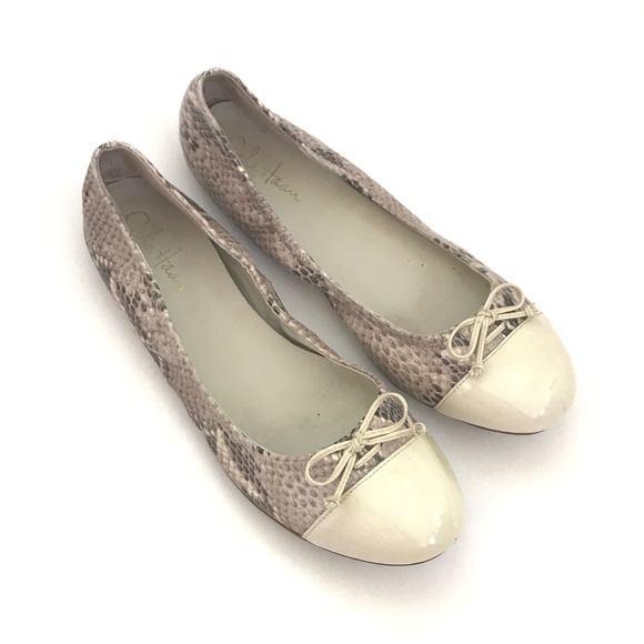 COLE HAAN Ballet Flats Nike Air Snakeskin Women’s Size 10 - Picture 1 of 16